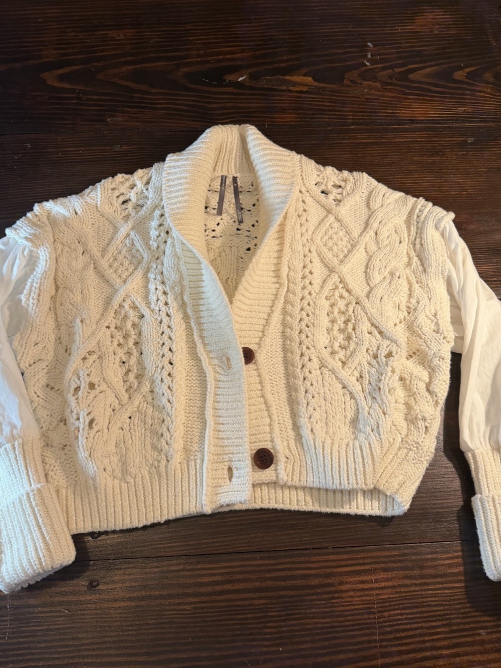 Anthropologie button down sweater size XS